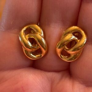 Vintage Napier Gold Tone Earrings
